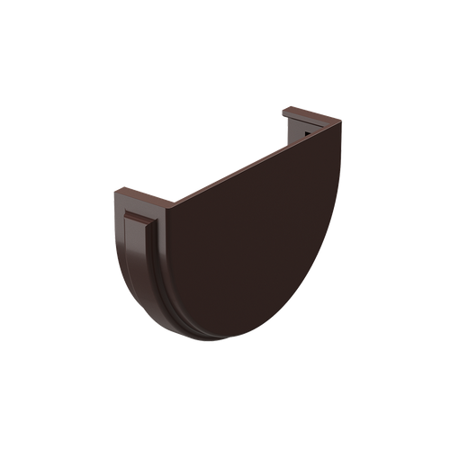 Docke PREMIUM Заглушка желоба шоколад для водостока пластик