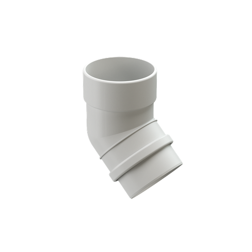 Docke PREMIUM Колено 45˚ пломбир для водостока пластик
