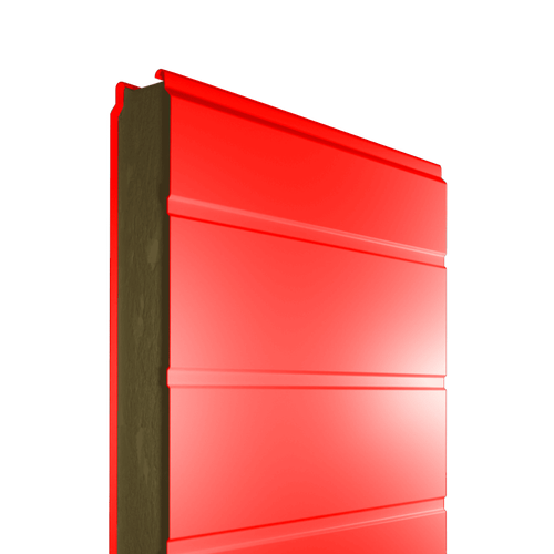 Сэндвич-панель стеновая МВУ 50 мм профиль V-образный среднелинованый