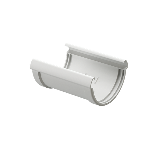 Docke LUX Соединитель желобов 140мм (Пломбир) для водостока пластик