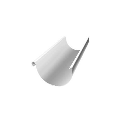 Желоб полукруглый для водостока Grand Line Гранд лайн 125мм, 3м металлический, цвета RAL