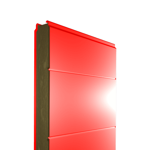 Сэндвич-панель стеновая МВУ 150 мм профиль V-образный среднелинованый