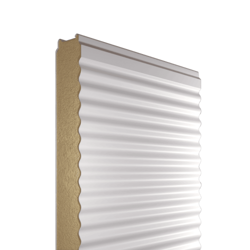 Сэндвич-панель стеновая ПИР 80 мм профиль микропрофиль