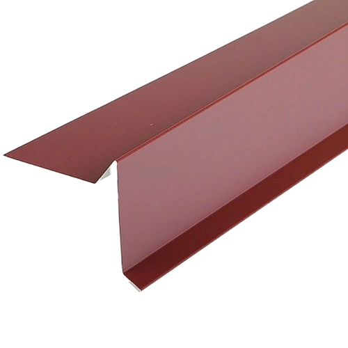 Торцевая планка для гибкой черепицы 95х25х70 мм R=200 L=2000 RAL 9006