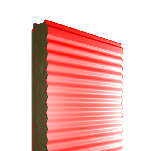 Сэндвич-панель стеновая МВУ 150 мм профиль микропрофиль