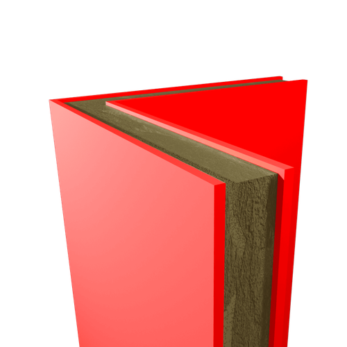 Сэндвич-панель угловая МВУ 175 мм Г-образная профиль №2 острый