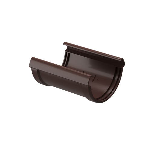 Docke LUX Соединитель желобов 140мм (Шоколад) для водостока пластик