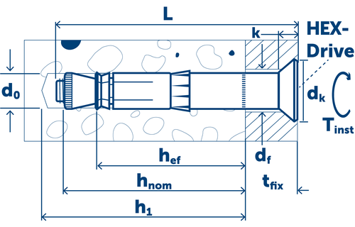 Sormat Анкер LIEBIG SUPERPLUS SKLS самоподрезающий A4 M8-14/80/25